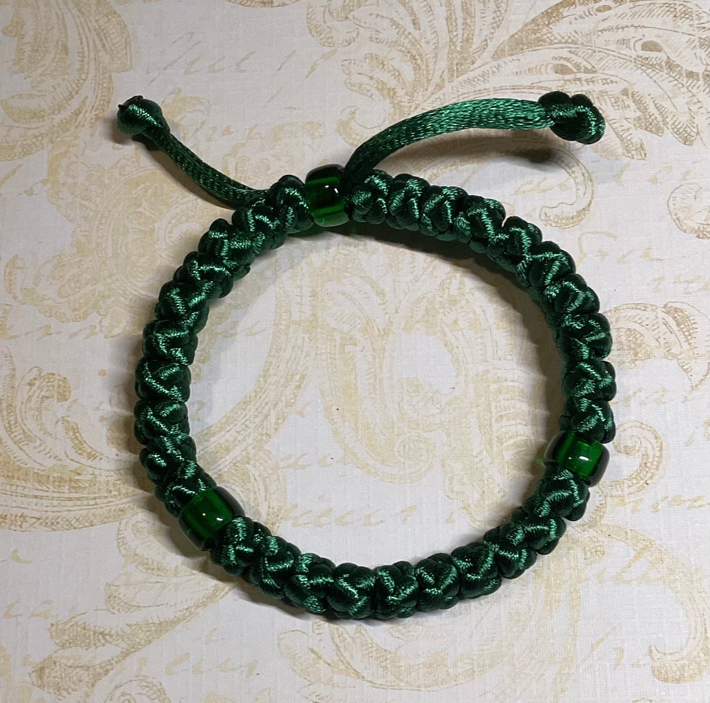 Adjustable 30/33-knot Orthodox wrist prayer rope (satin) bracelet chotki komboskini