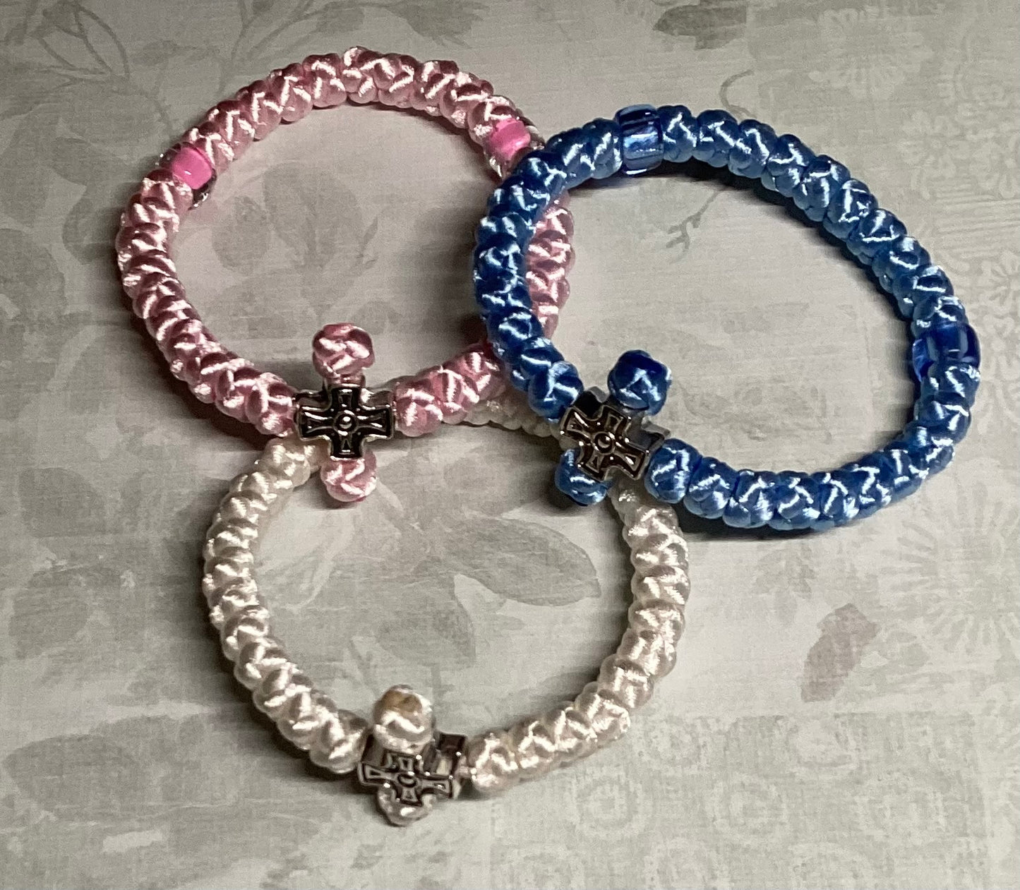 30 knot Orthodox wrist prayer rope (satin) bracelet chotki komboskini