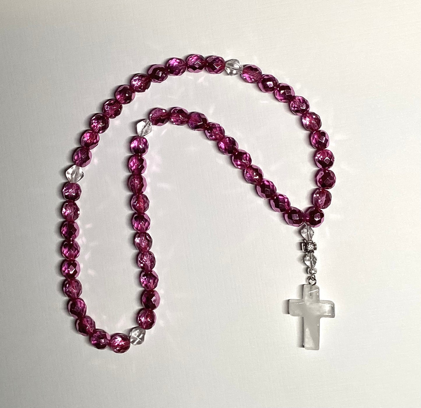 50-bead (faceted fire-polished glass) prayer rope chotki komboskini
