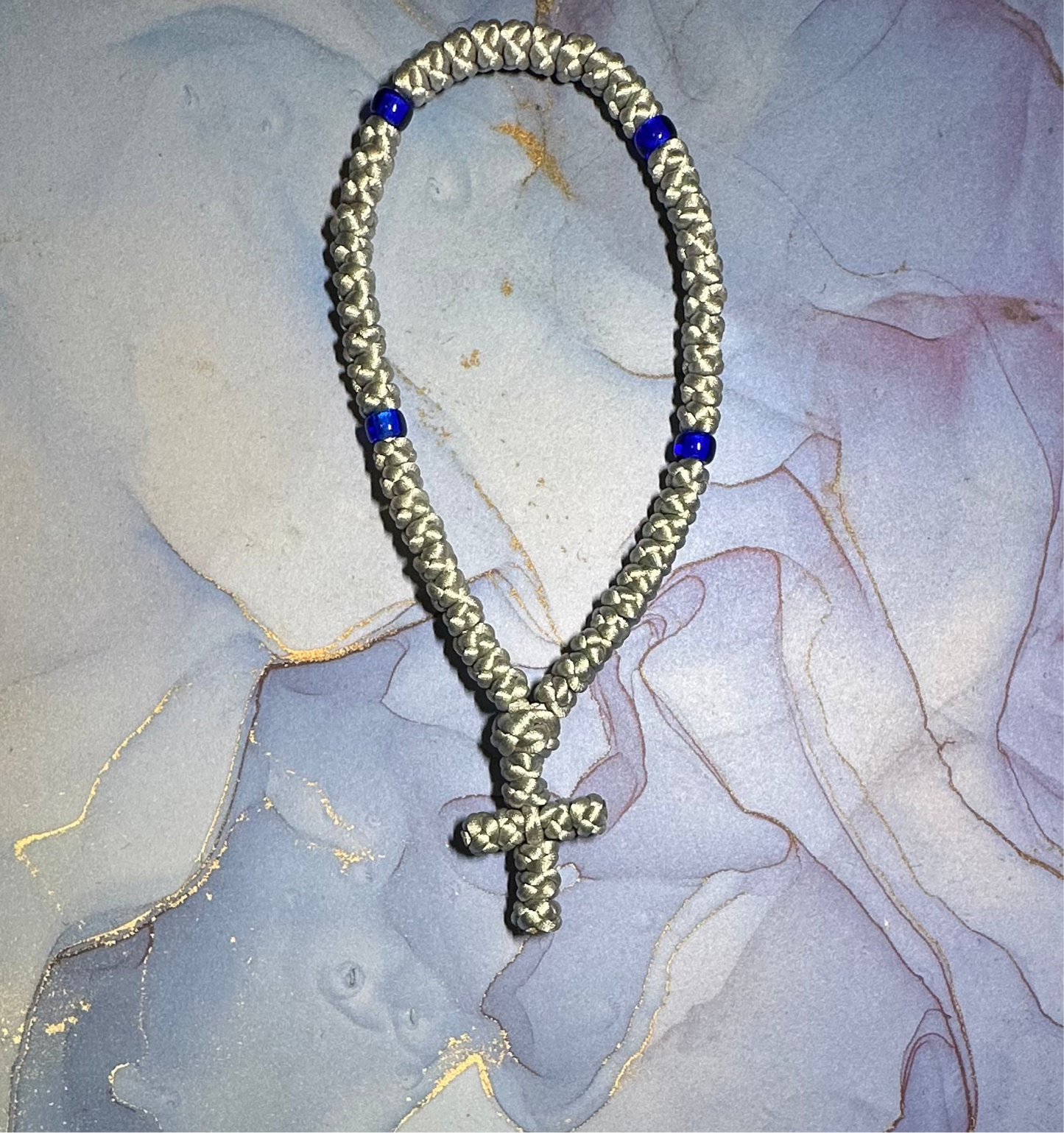 50-knot Orthodox prayer rope (satin) chotki komboskini