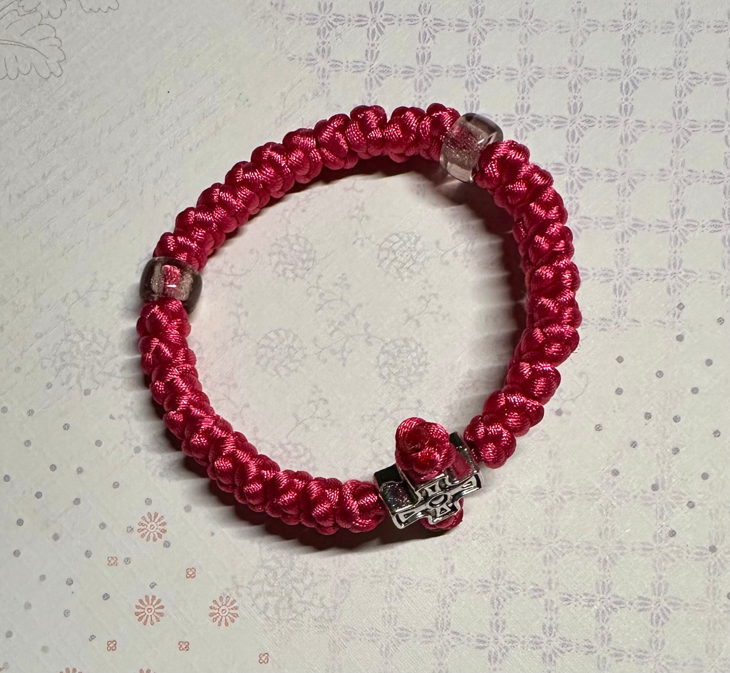 30 knot Orthodox wrist prayer rope (satin) bracelet chotki komboskini