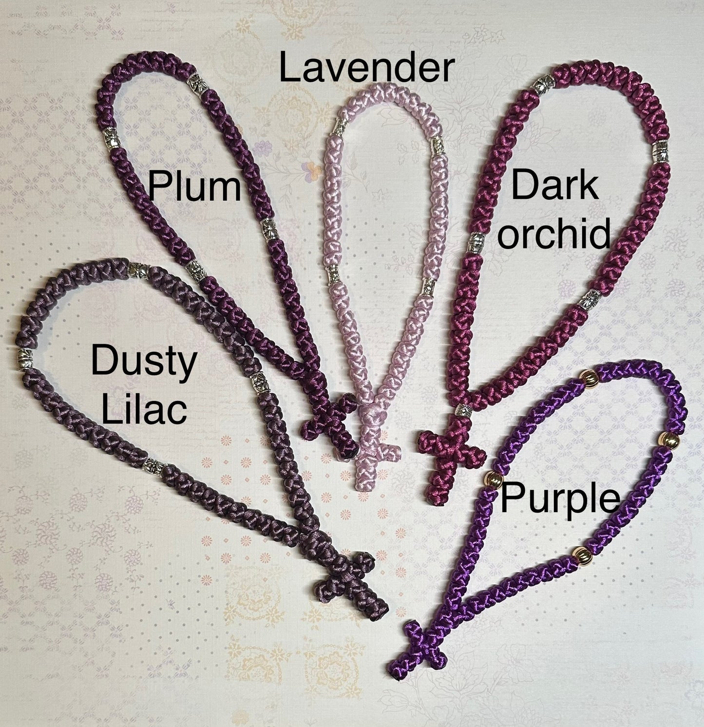 50-knot Orthodox prayer rope (satin) chotki komboskini