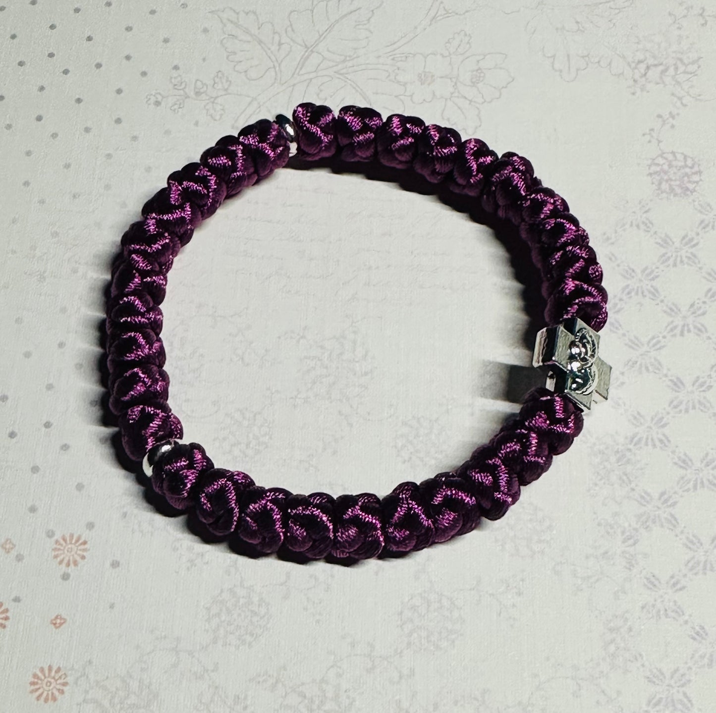 30 knot Orthodox wrist prayer rope (satin) bracelet chotki komboskini