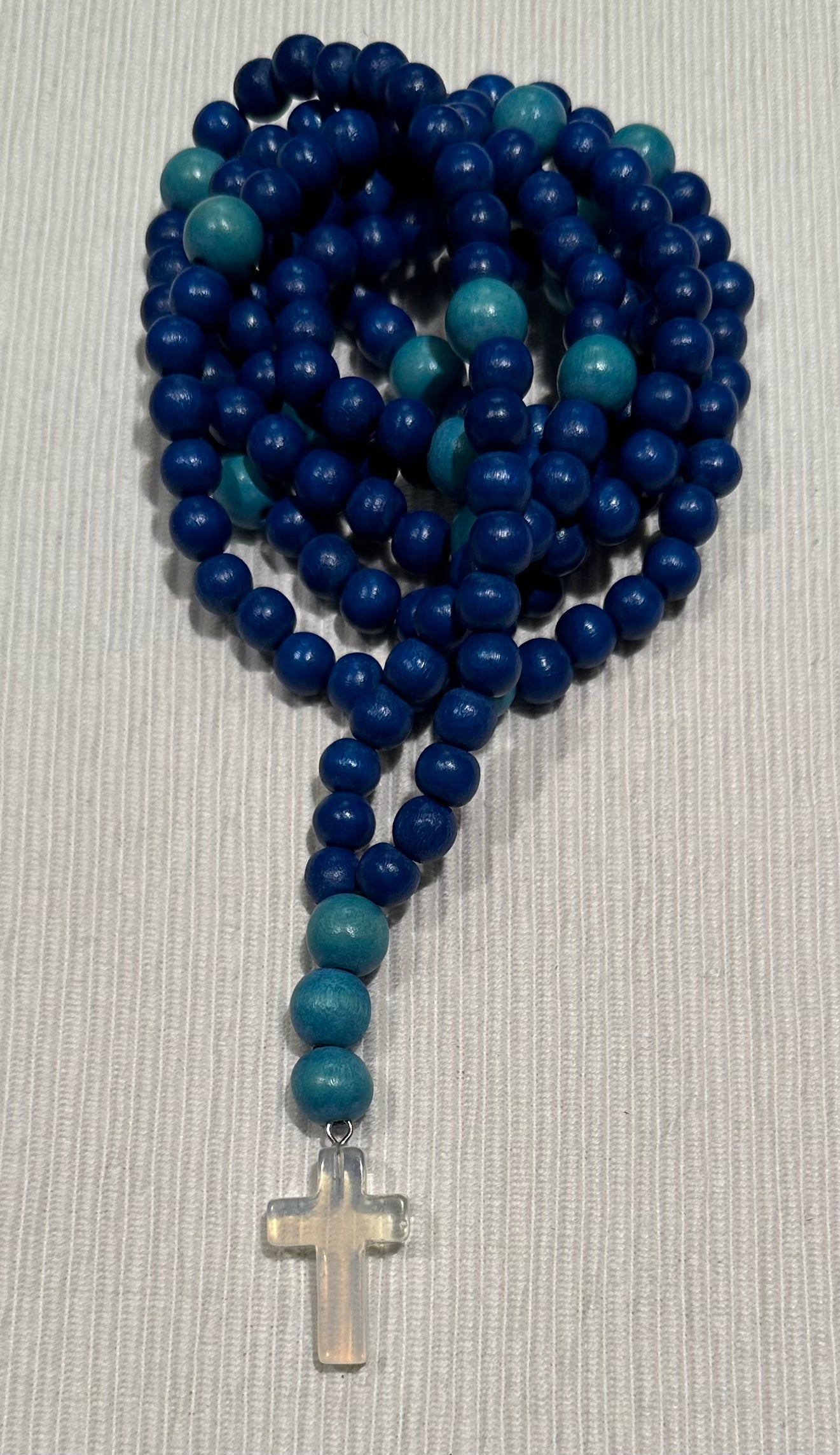 blue 150 wooden bead (medium - 8mm) Orthodox prayer rope chotki komboskini