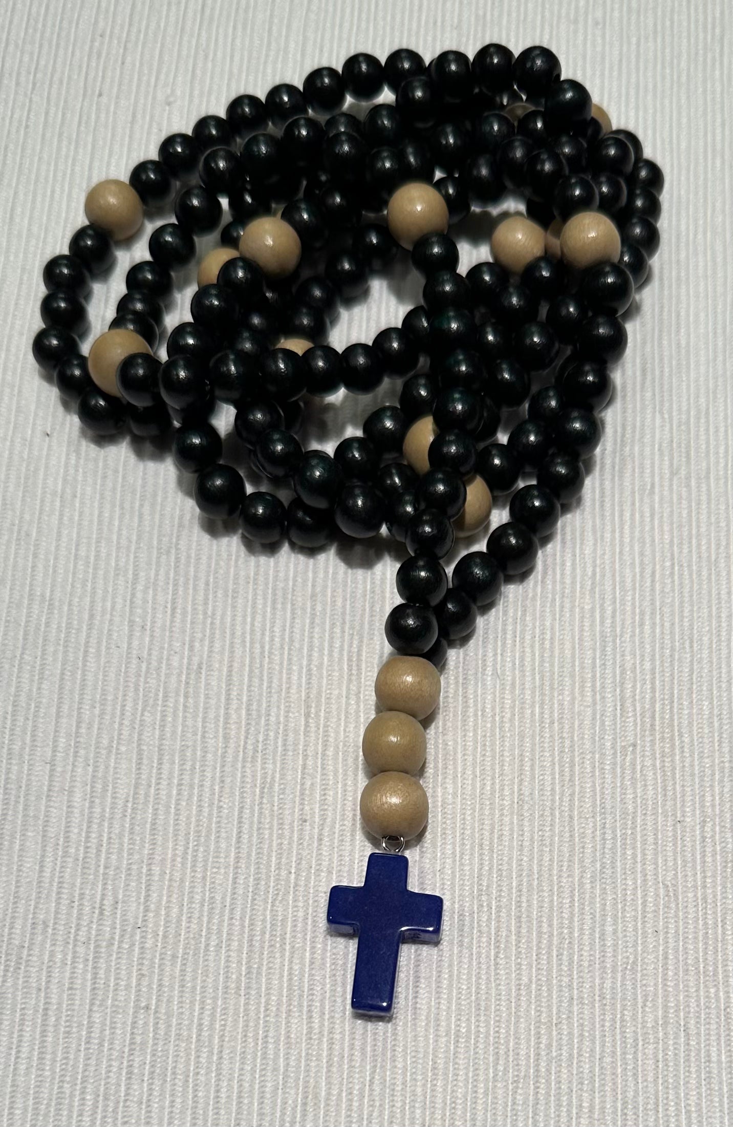 black/green/white 150 wooden bead (medium - 8mm) Orthodox prayer rope chotki komboskini