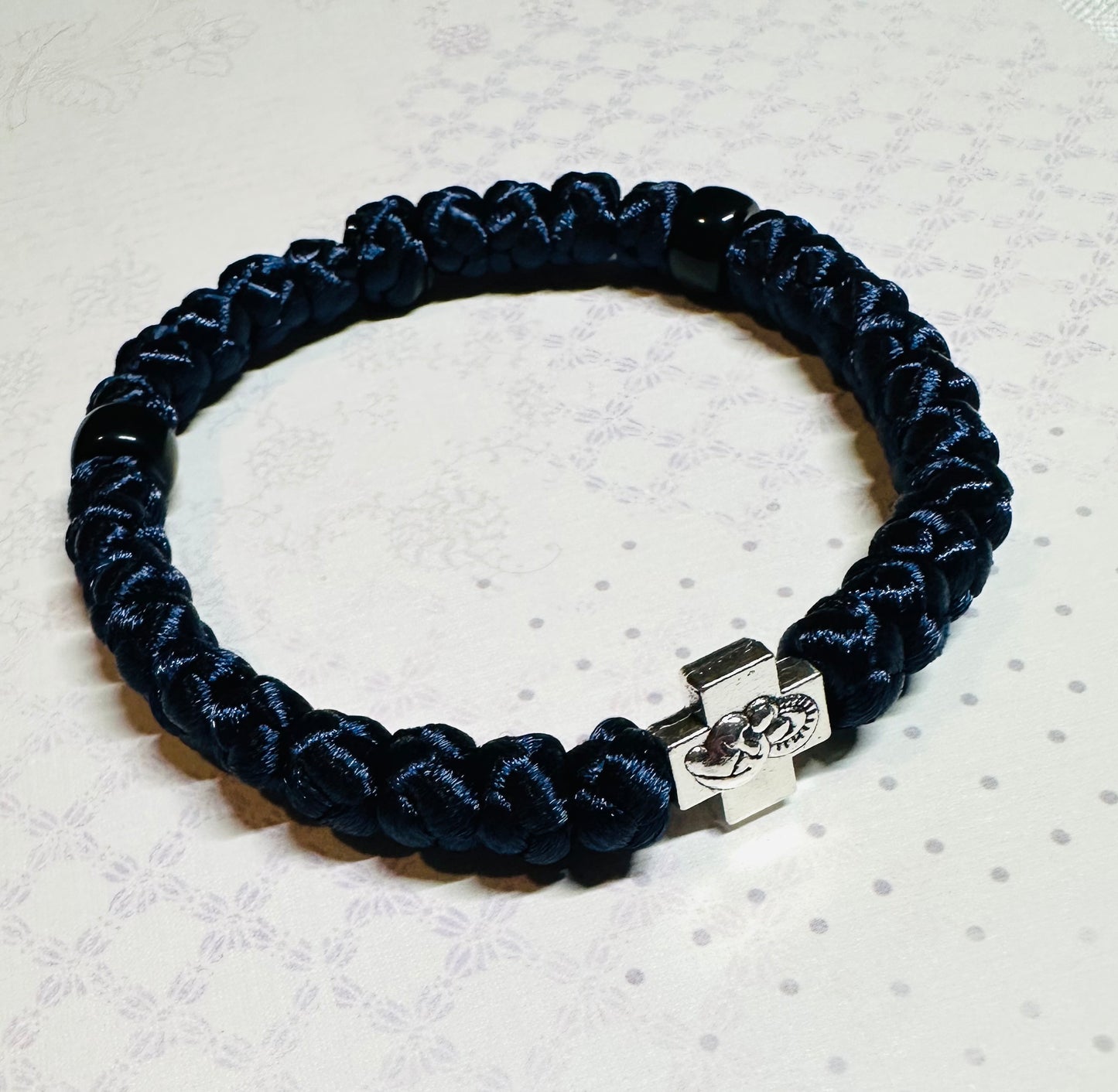 30 knot Orthodox wrist prayer rope (satin) bracelet chotki komboskini