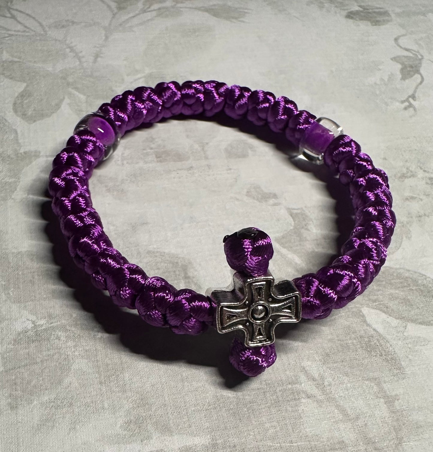 30 knot Orthodox wrist prayer rope (satin) bracelet chotki komboskini