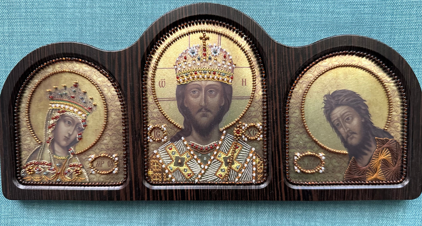 Deisis icon bead embroidery kit DIY