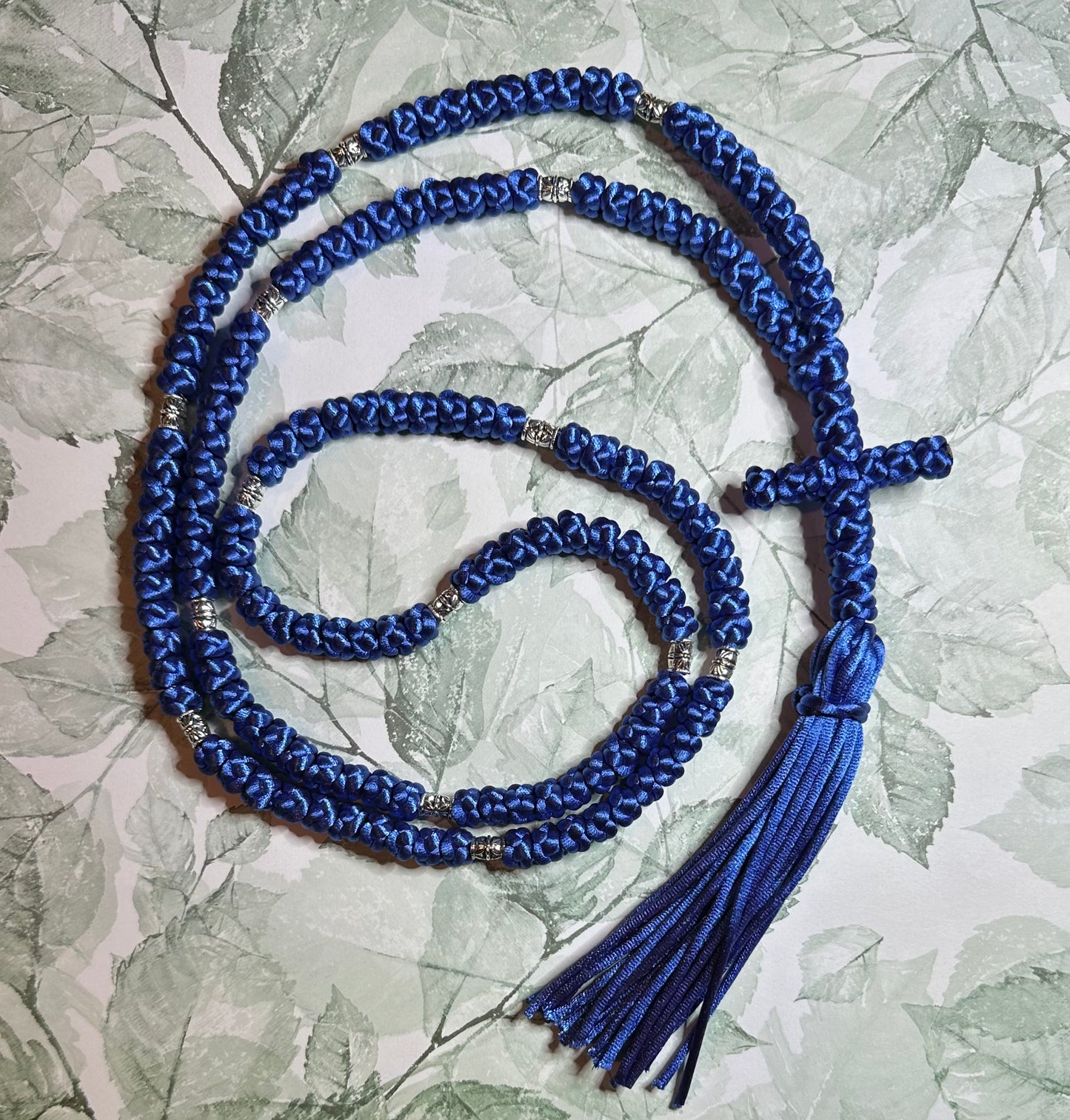 Large/thick 150-knot Orthodox prayer rope (satin) chotki komboskini
