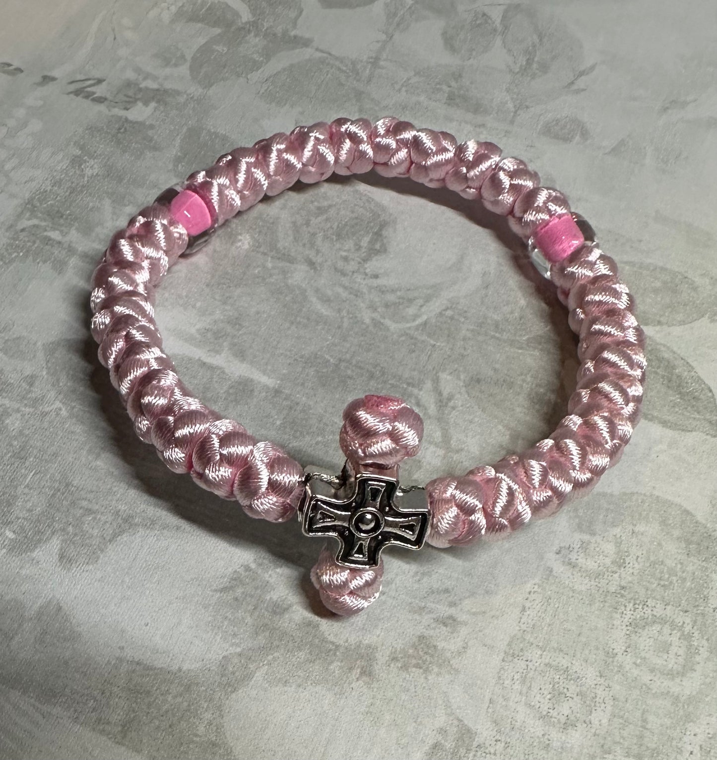 30 knot Orthodox wrist prayer rope (satin) bracelet chotki komboskini