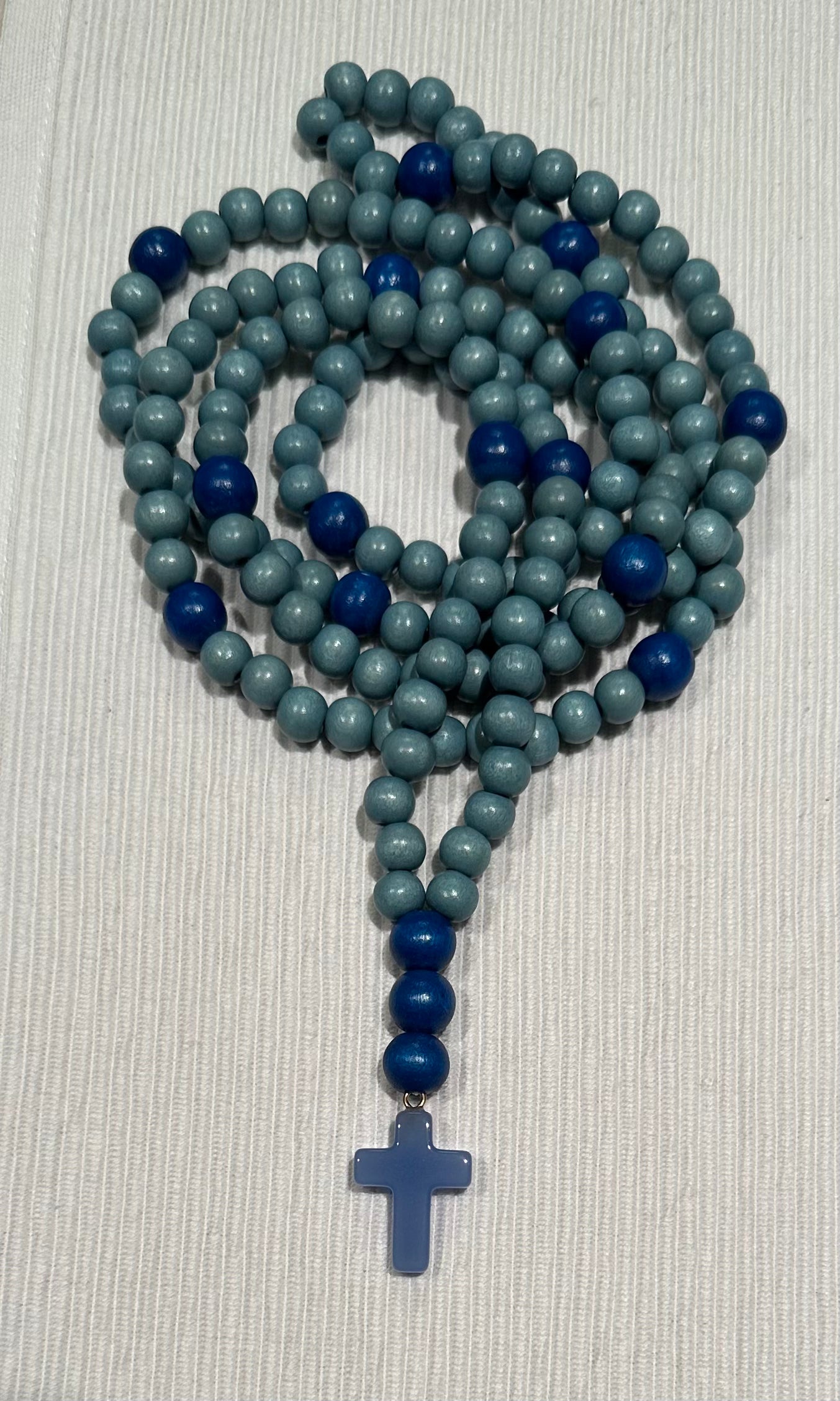 blue 150 wooden bead (medium - 8mm) Orthodox prayer rope chotki komboskini