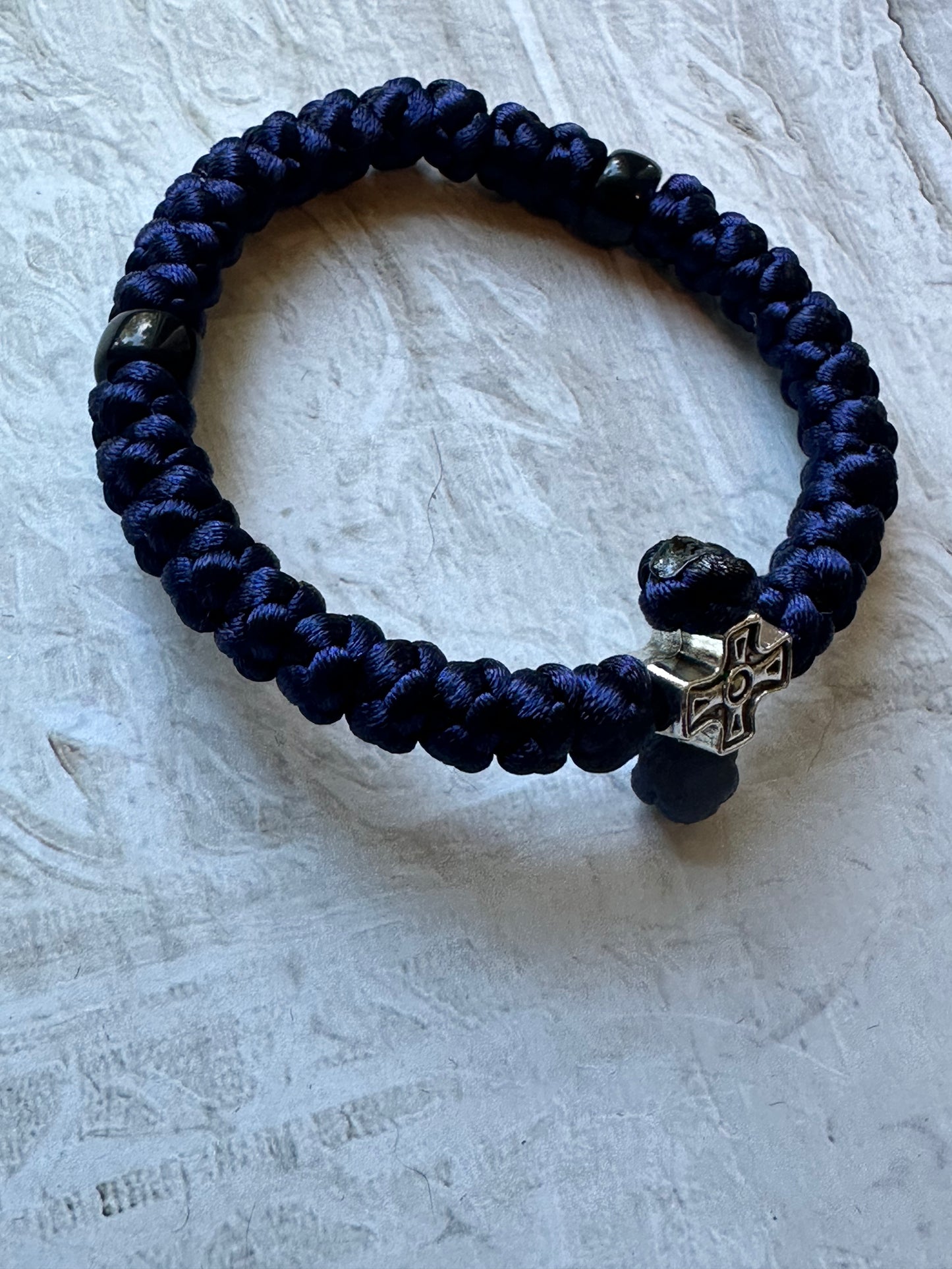 30 knot Orthodox wrist prayer rope (satin) bracelet chotki komboskini -MADE TO ORDER