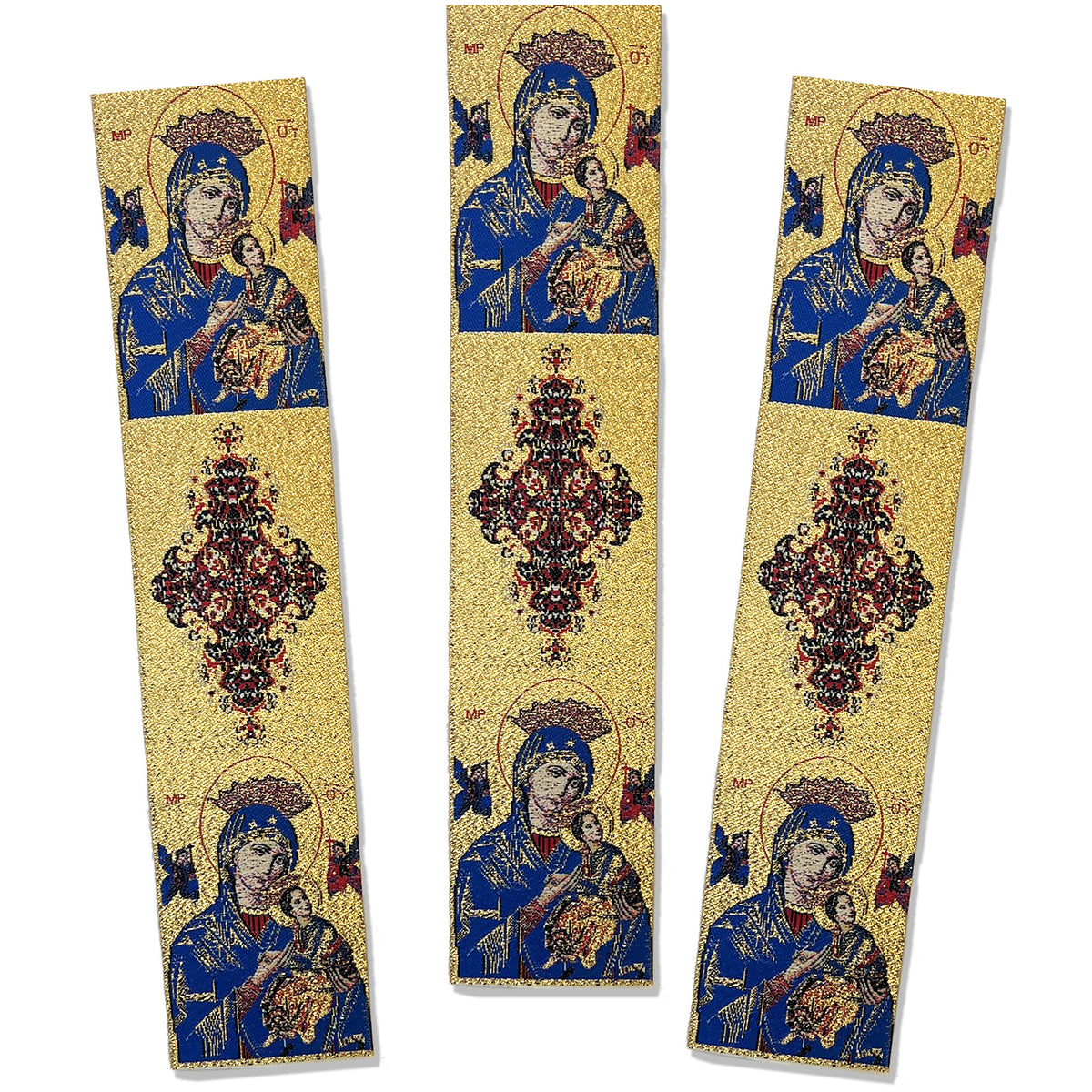 Our Lady of the Passion (Perpetual Help) icon Tapestry Bookmark (SINGLE)