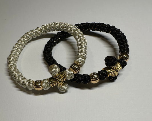 Custom 33 knot Orthodox wrist prayer rope (satin) bracelet chotki komboskini