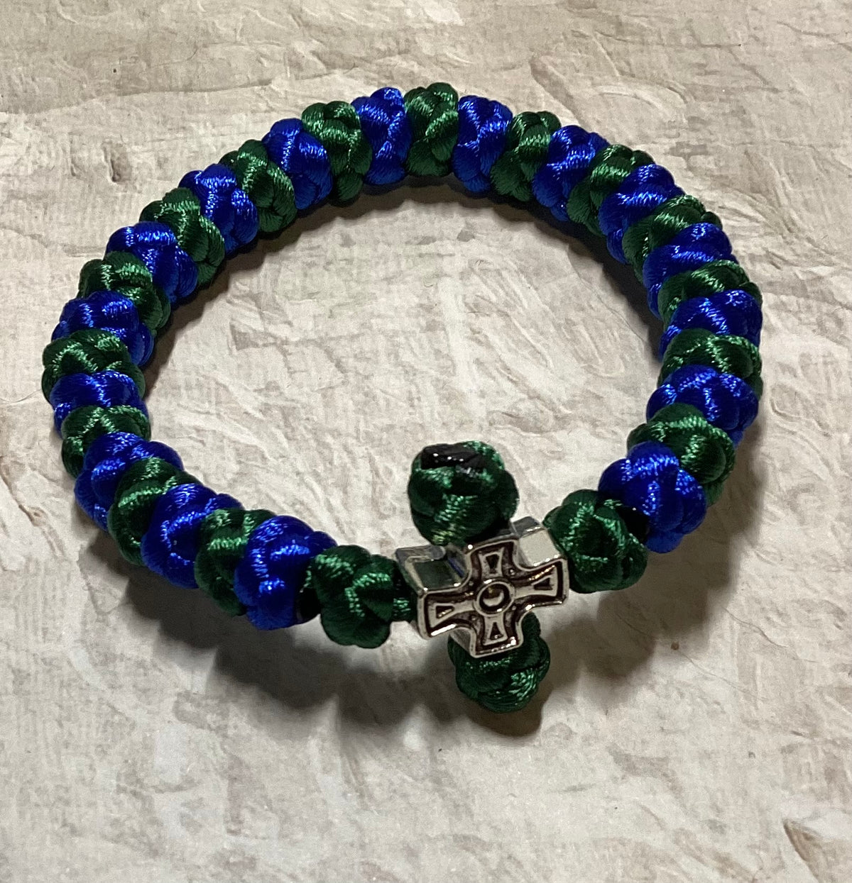 Two-color (alternating) 30/33/50/100-knot Orthodox prayer rope (satin) chotki - MADE TO ORDER