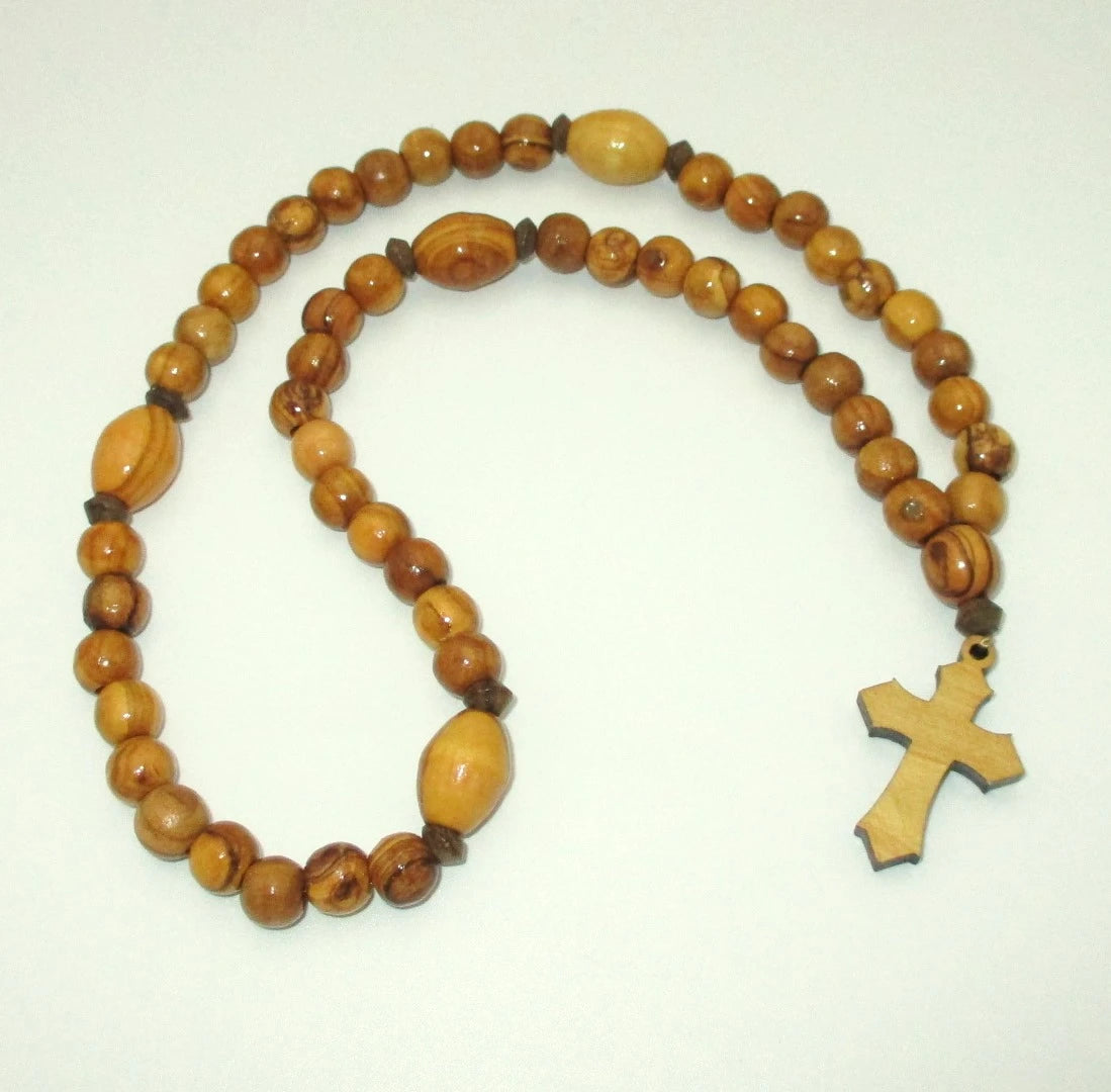 Bethlehem Olive Wood 50-Bead Prayer Rope