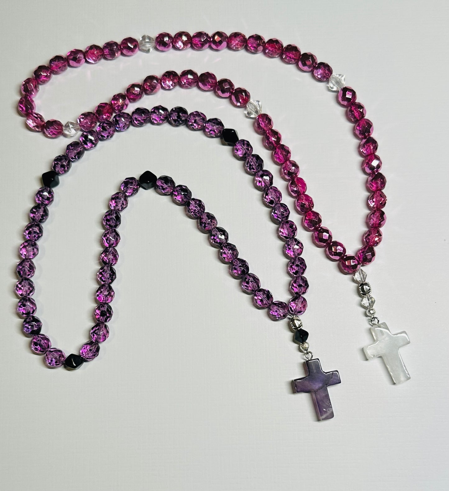 50-bead (faceted fire-polished glass) prayer rope chotki komboskini