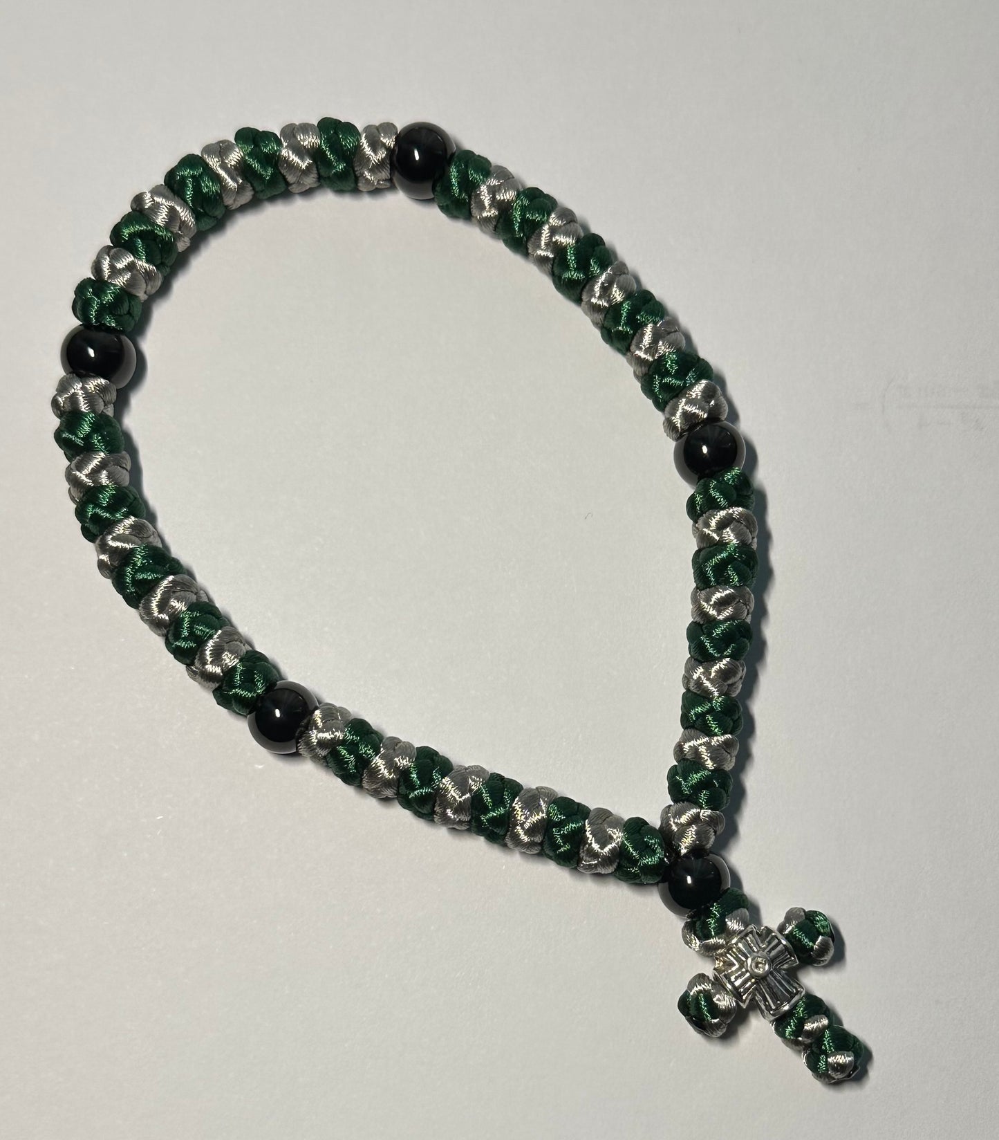 Two-color (alternating) 30/33/50/100-knot Orthodox prayer rope (satin) chotki - MADE TO ORDER