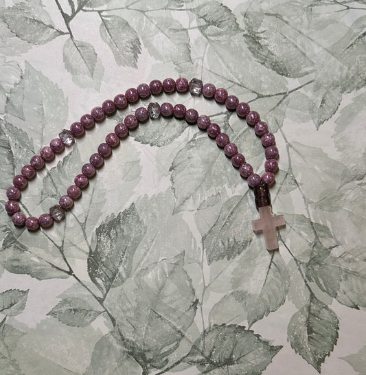 50-bead (Preciosa glass w/ cathedral spacers) prayer rope chotki