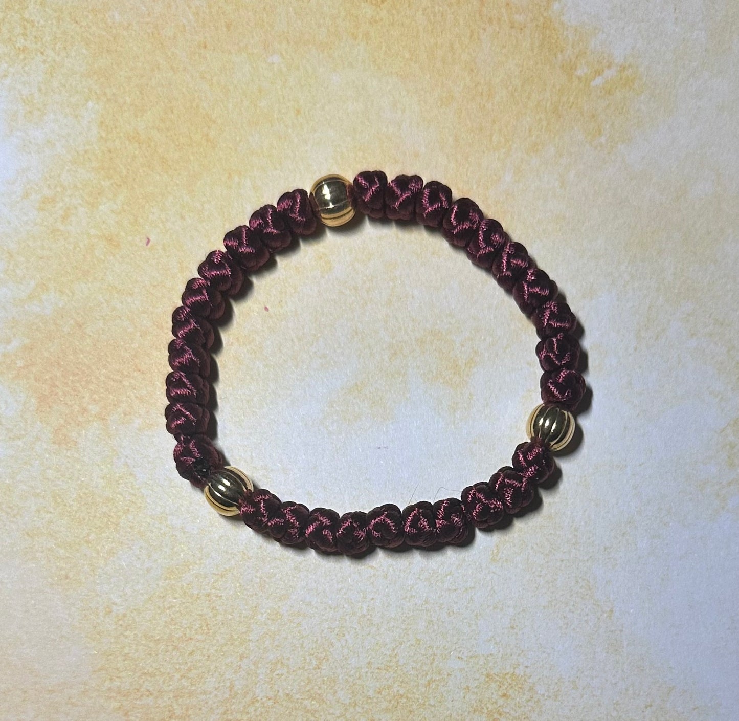 30 knot Orthodox prayer rope (satin) bracelet chotki komboskini