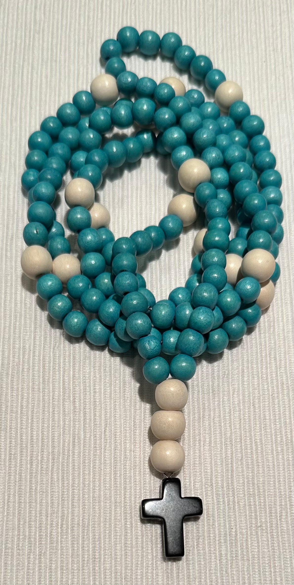 blue 150 wooden bead (medium - 8mm) Orthodox prayer rope chotki komboskini