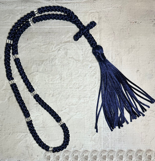 100-knot Orthodox prayer rope (satin) komboskini - Russian style - MADE TO ORDER