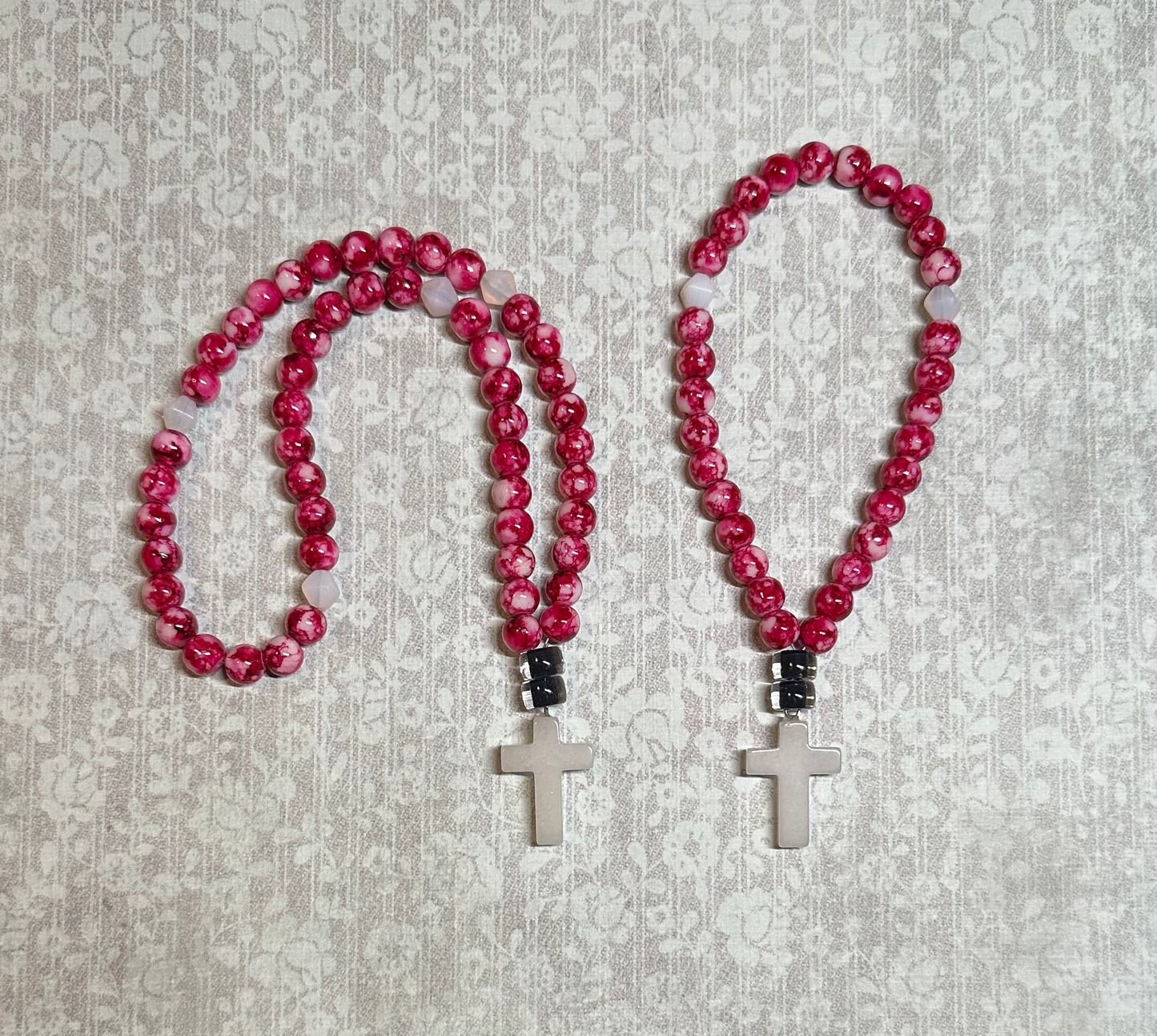 Beaded glass “gemstone” prayer rope chotki komboskini