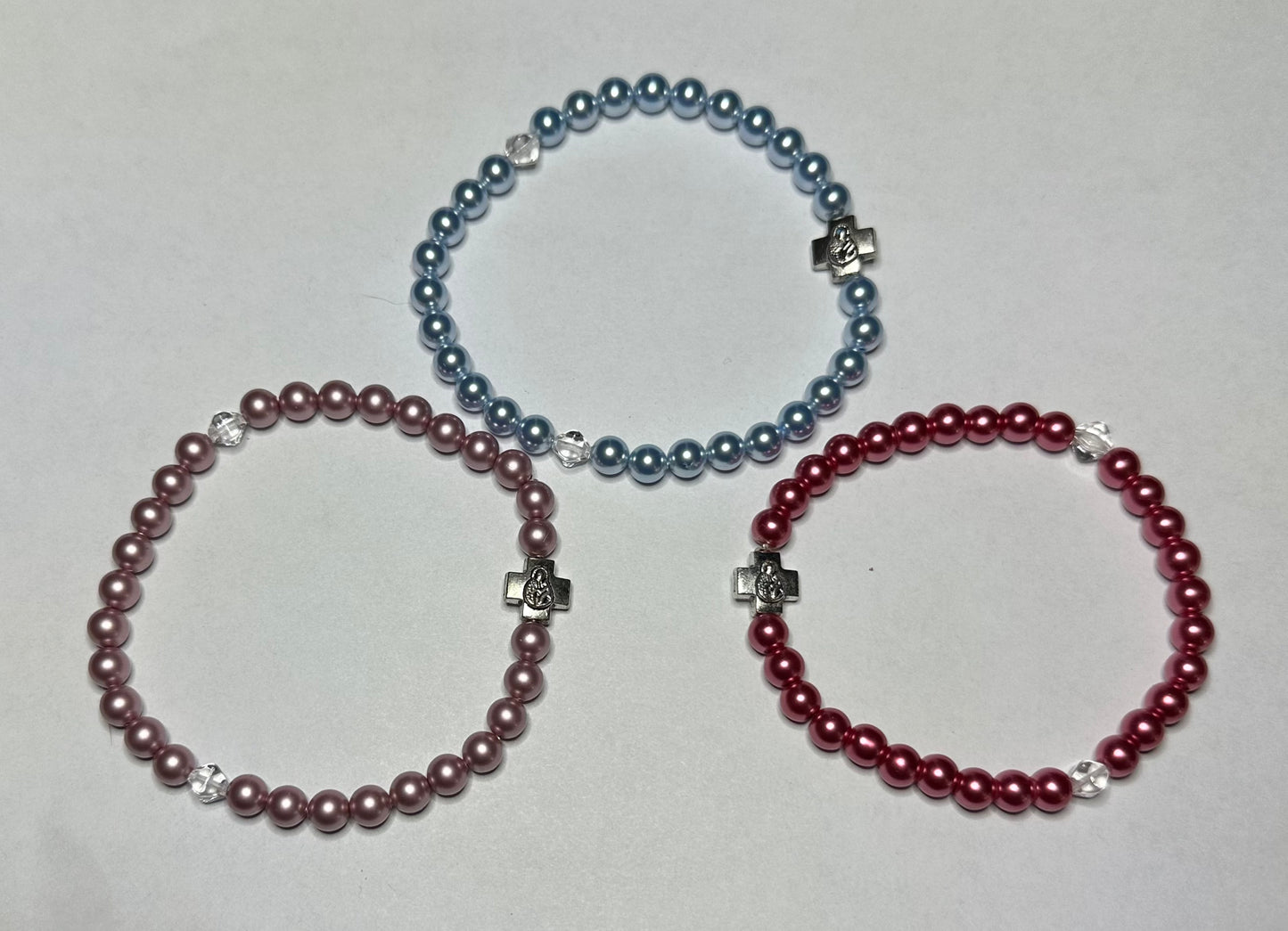 30 Crystal Pearl bead bracelet Orthodox prayer rope chotki komboskini