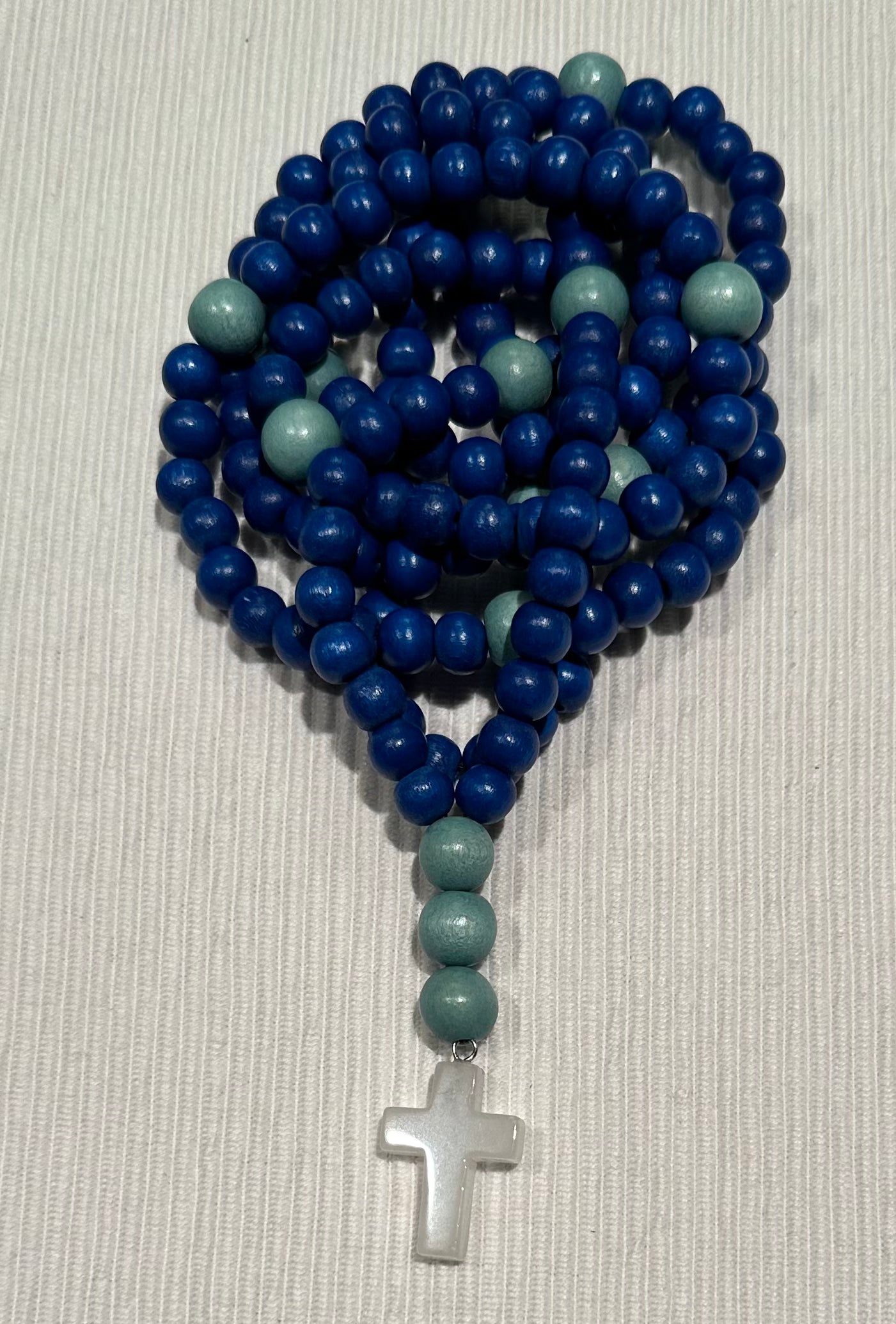 blue 150 wooden bead (medium - 8mm) Orthodox prayer rope chotki komboskini
