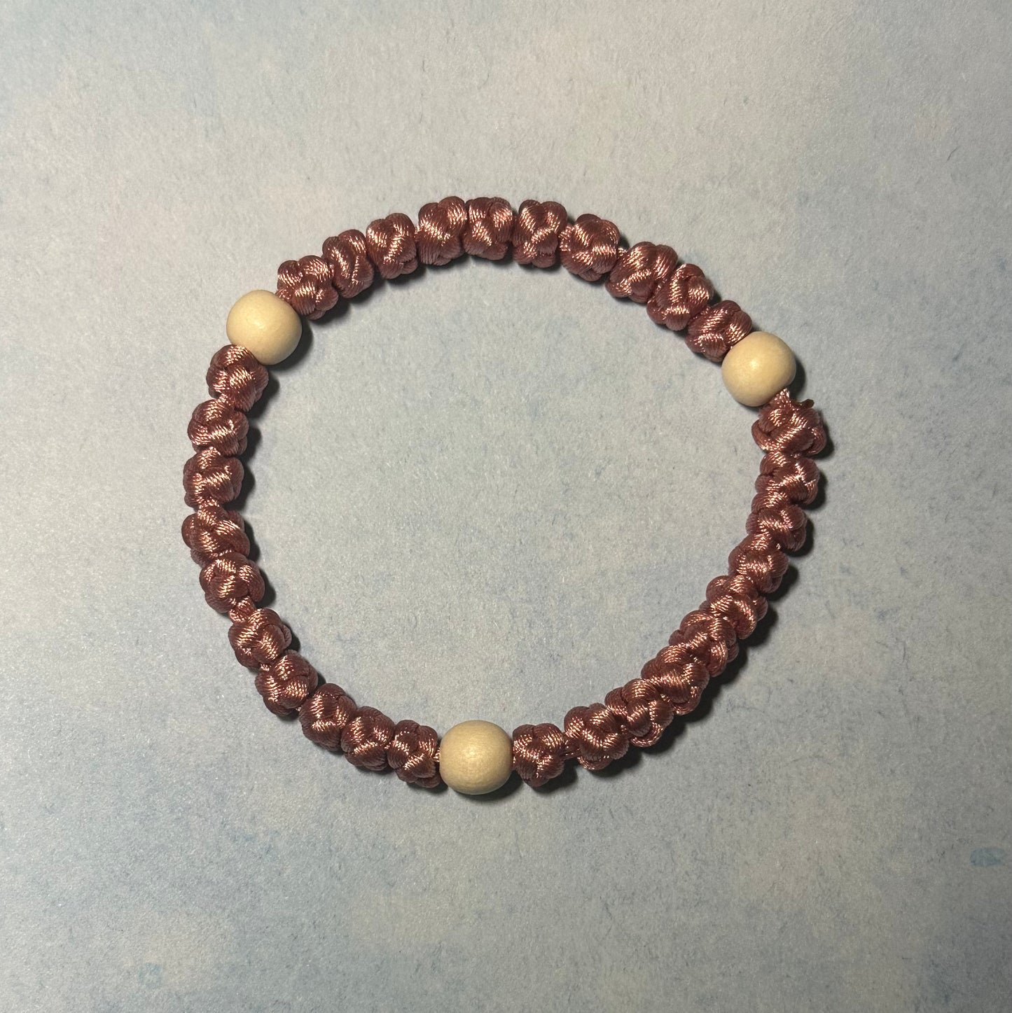 30 knot Orthodox prayer rope (satin) bracelet chotki komboskini