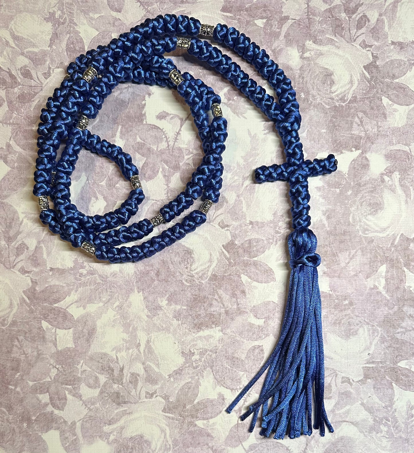 Large/thick 150-knot Orthodox prayer rope (satin) chotki komboskini