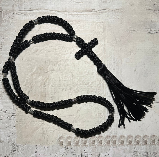 100-knot Orthodox prayer rope (satin) komboskini - Russian style - MADE TO ORDER