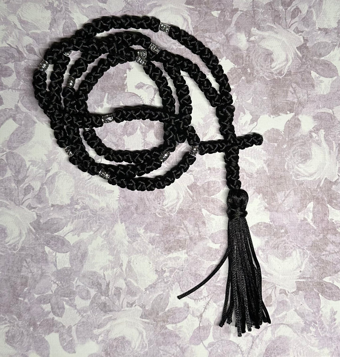 Large/thick 150-knot Orthodox prayer rope (satin) chotki komboskini