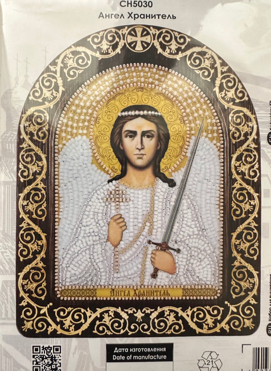 Guardian Angel icon bead embroidery kit DIY