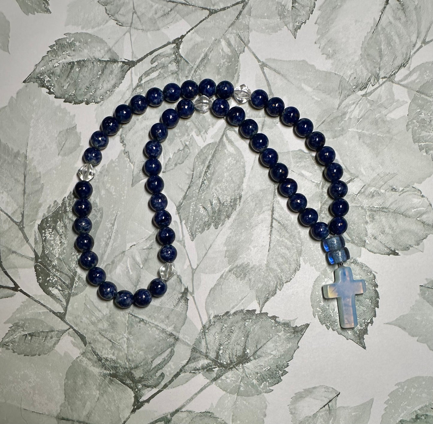 Beaded glass “gemstone” prayer rope chotki komboskini