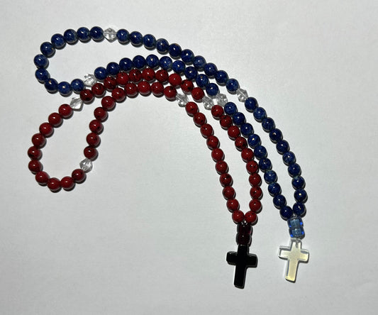 Beaded glass “gemstone” prayer rope chotki komboskini