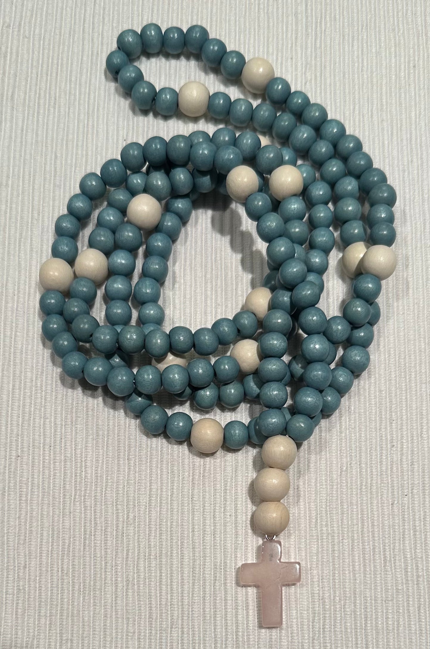 blue 150 wooden bead (medium - 8mm) Orthodox prayer rope chotki komboskini