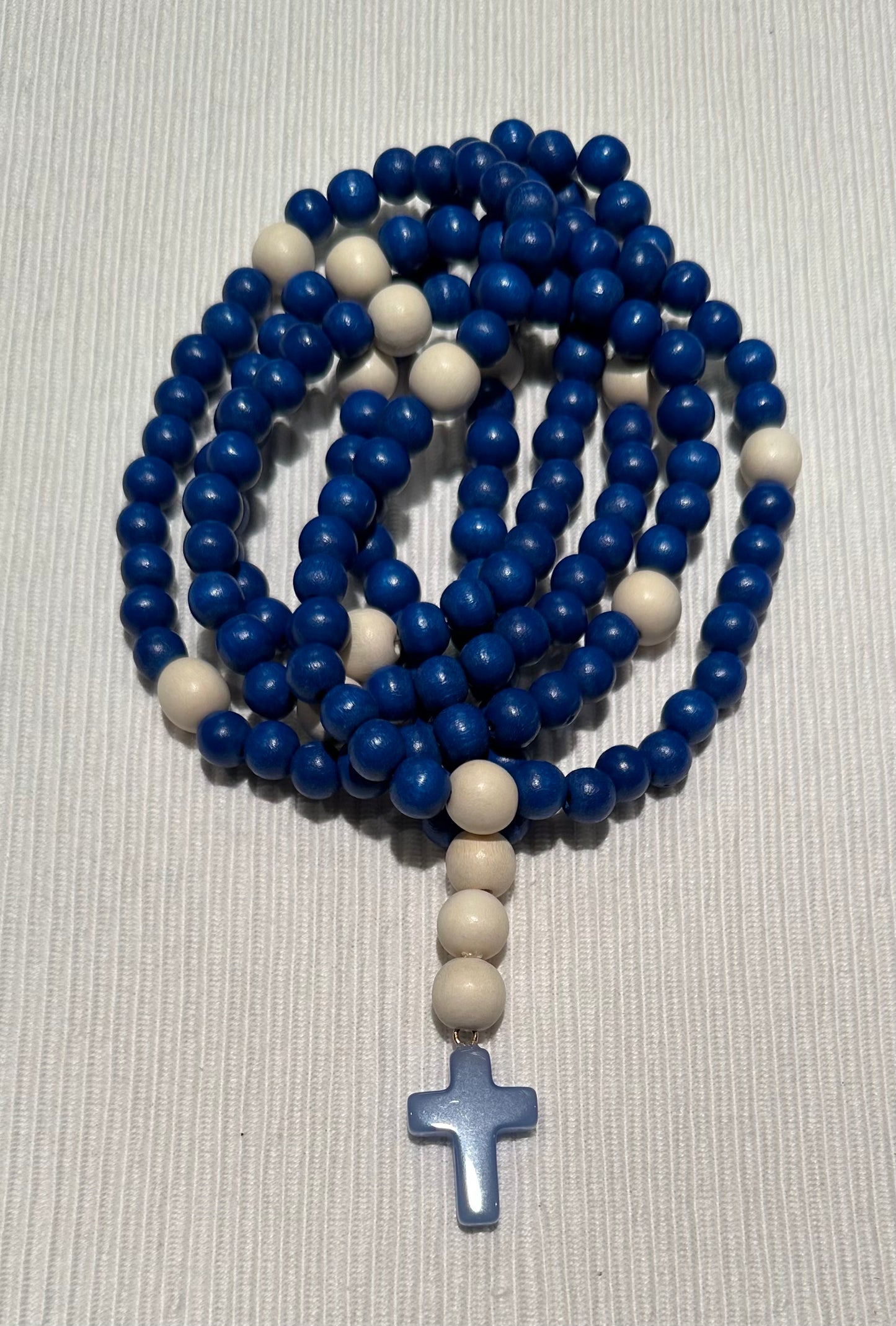 blue 150 wooden bead (medium - 8mm) Orthodox prayer rope chotki komboskini