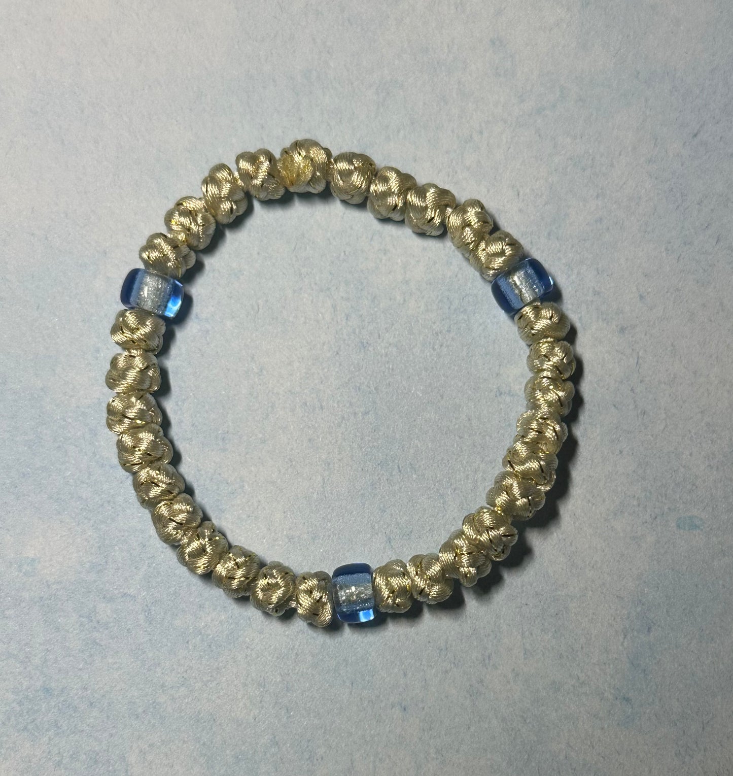 30 knot Orthodox prayer rope (satin) bracelet chotki komboskini