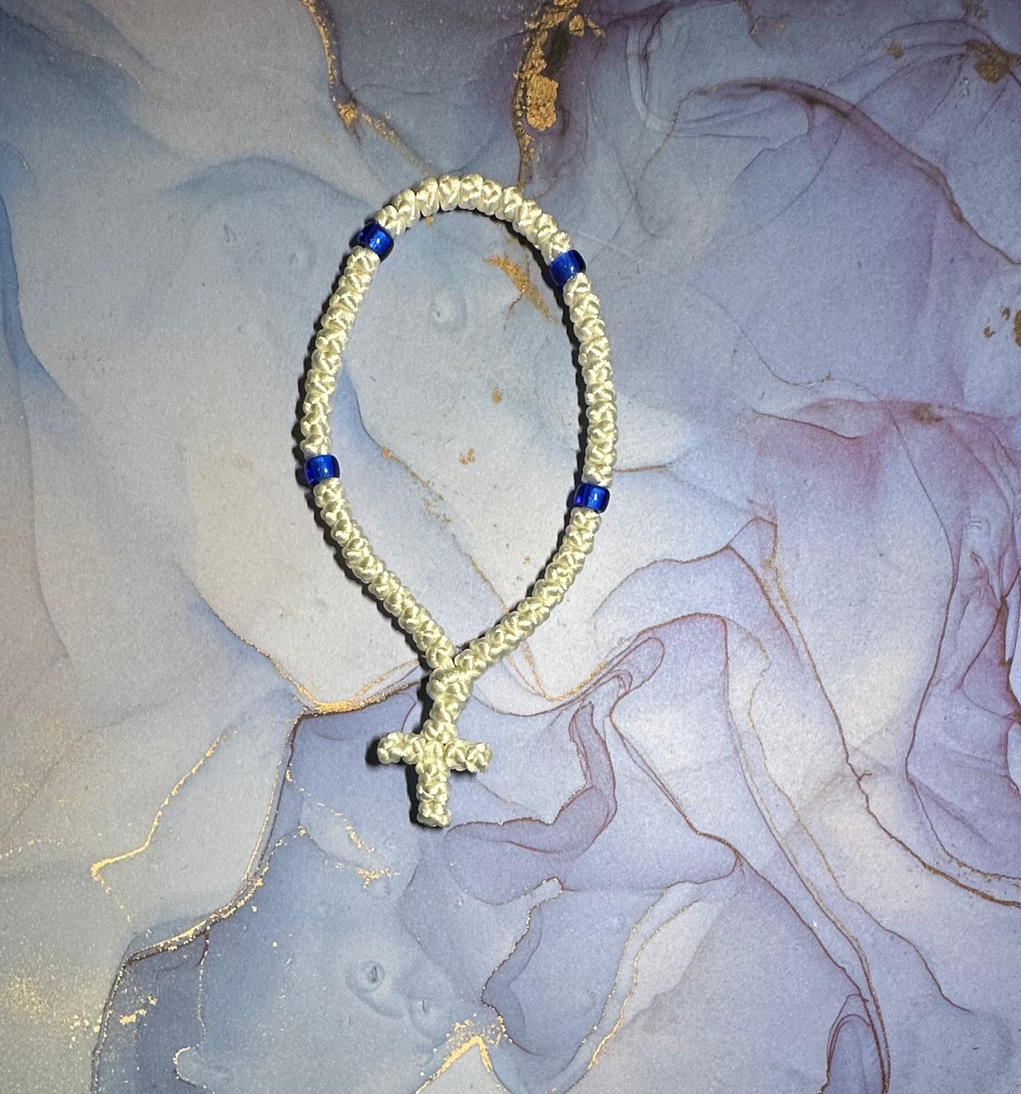 50-knot Orthodox prayer rope (satin) chotki komboskini