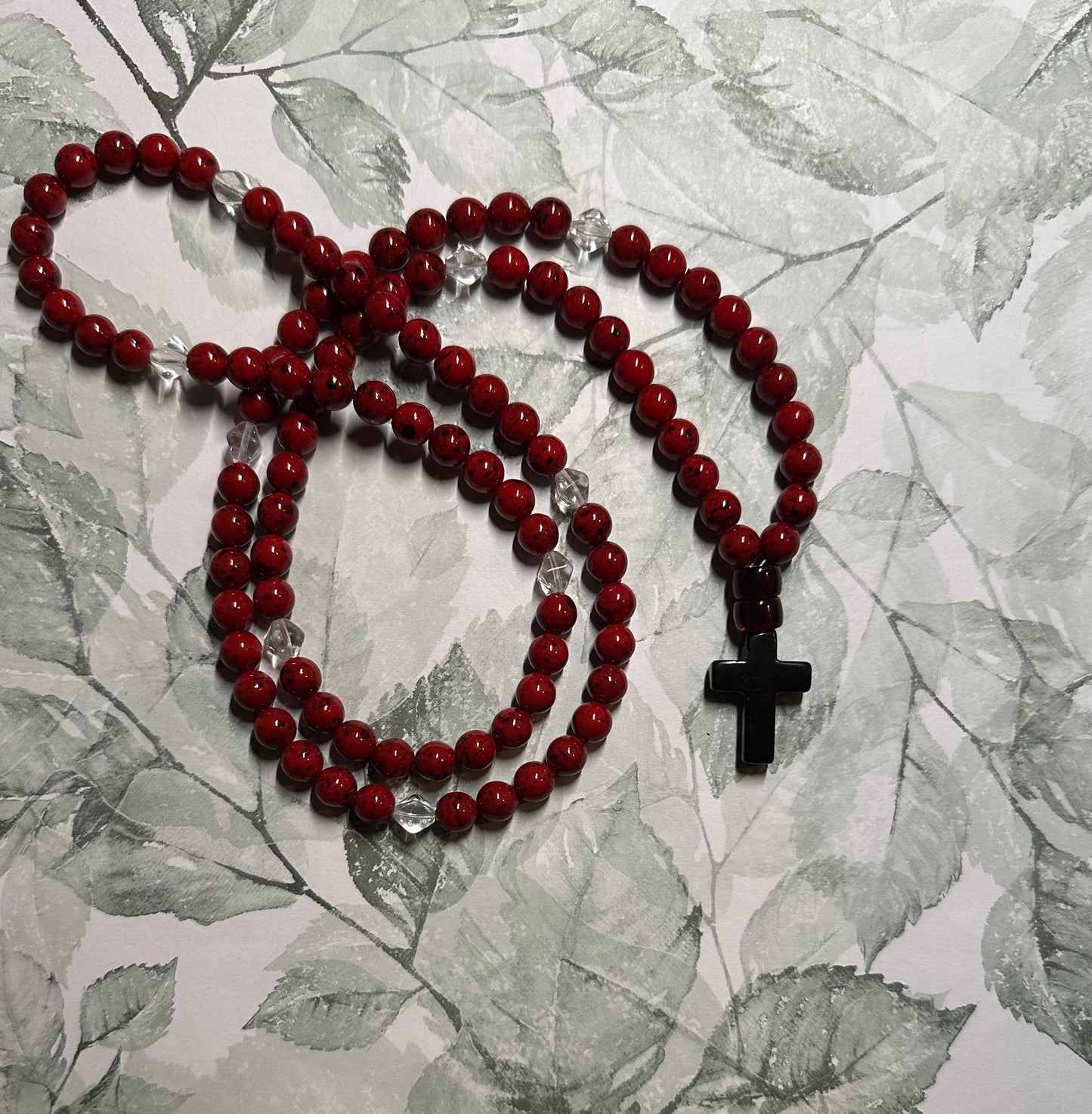 Beaded glass “gemstone” prayer rope chotki komboskini
