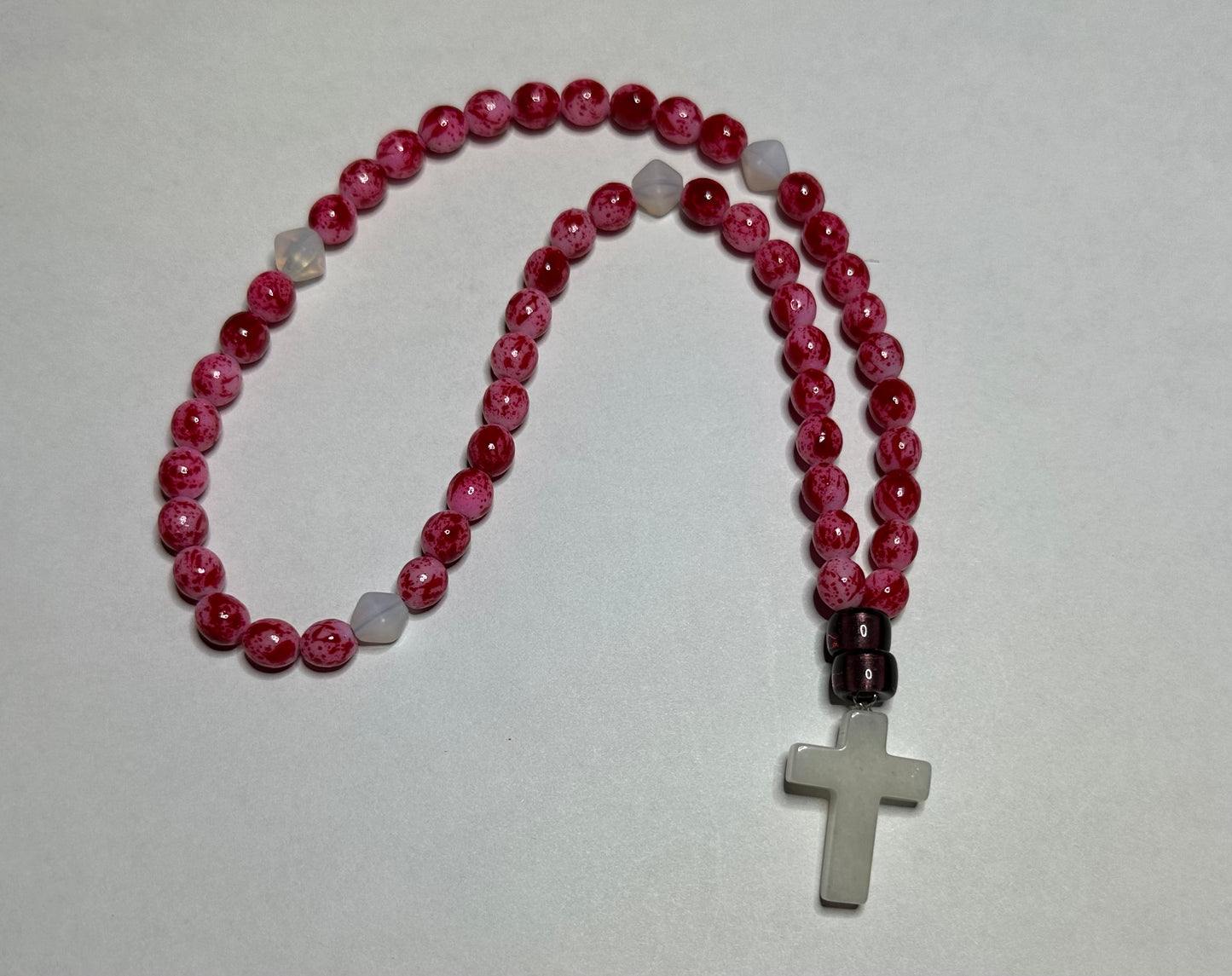 Beaded glass “gemstone” prayer rope chotki komboskini
