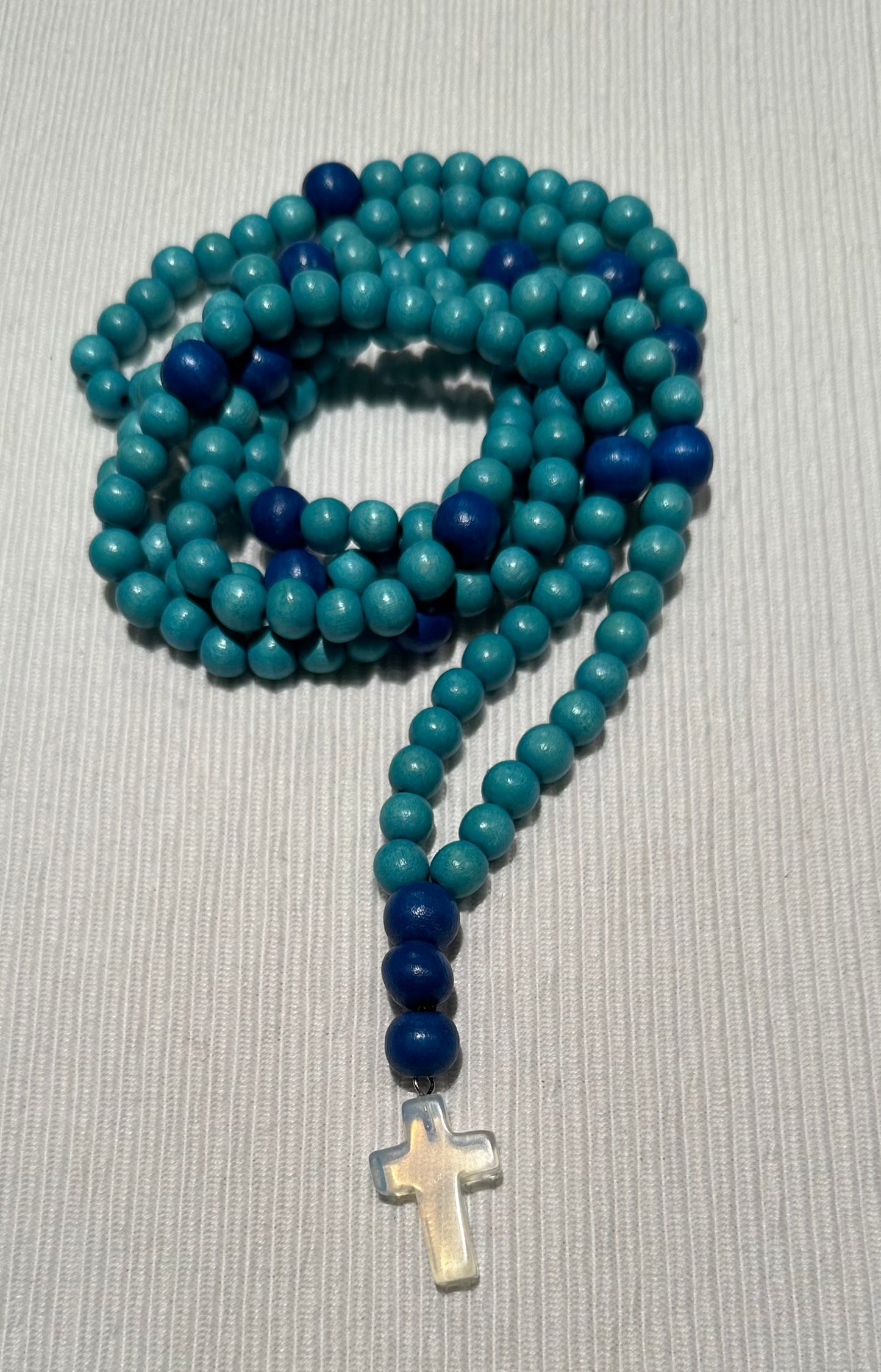 blue 150 wooden bead (medium - 8mm) Orthodox prayer rope chotki komboskini