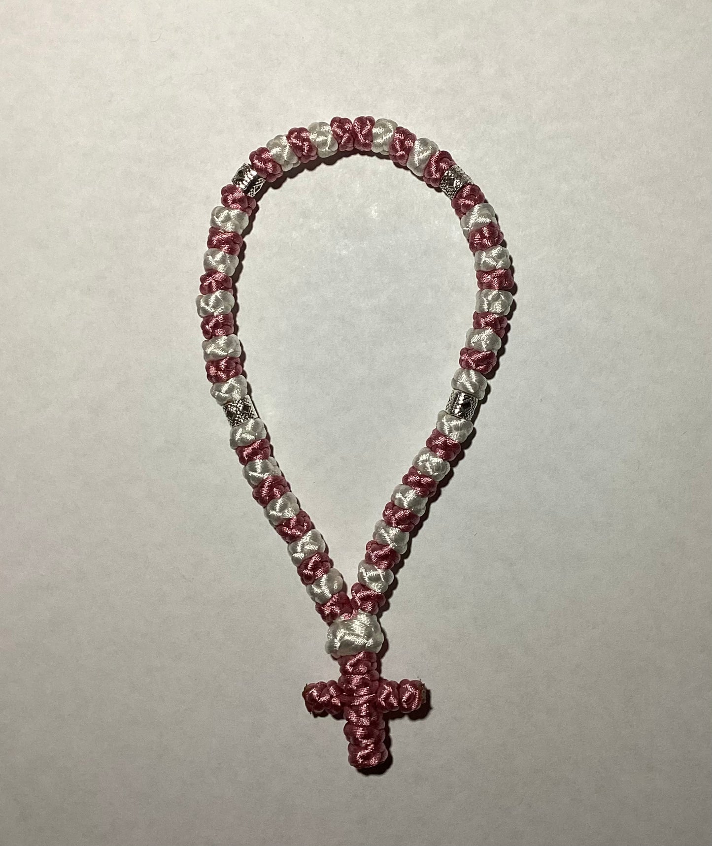 Two-color 30/50/100-knot Orthodox prayer rope (satin) chotki komboskini