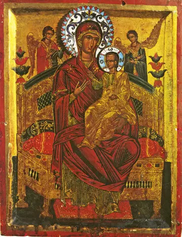 Theotokos "Pantanassa" icon ("Queen of All") - Healer of Cancer