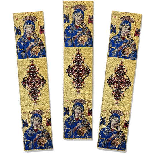 Our Lady of the Passion (Perpetual Help) icon Tapestry Bookmark (SINGLE)