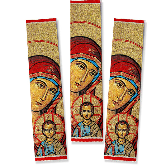 Mother of God and Christ  icon Tapestry Bookmark (SINGLE)